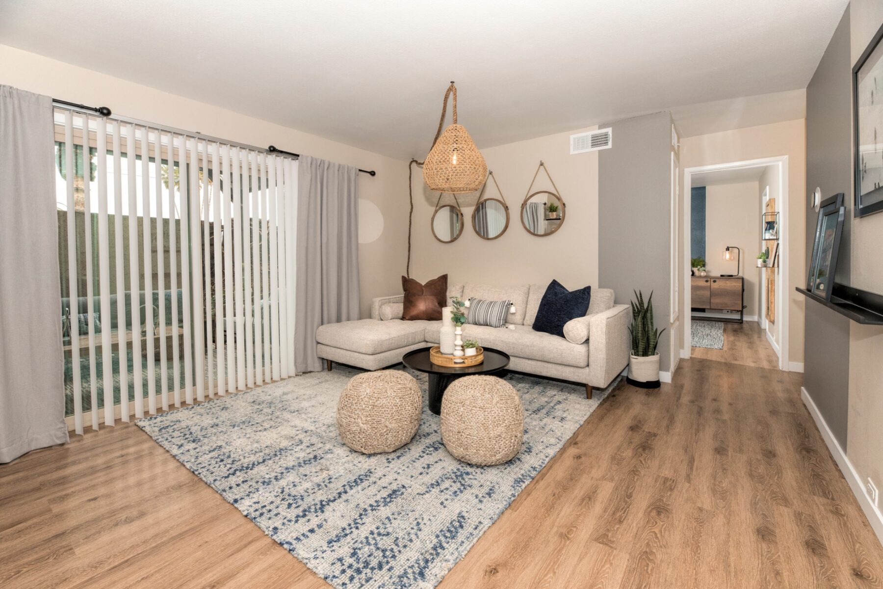 Living room at Westwood apartments in Carmichael, CA