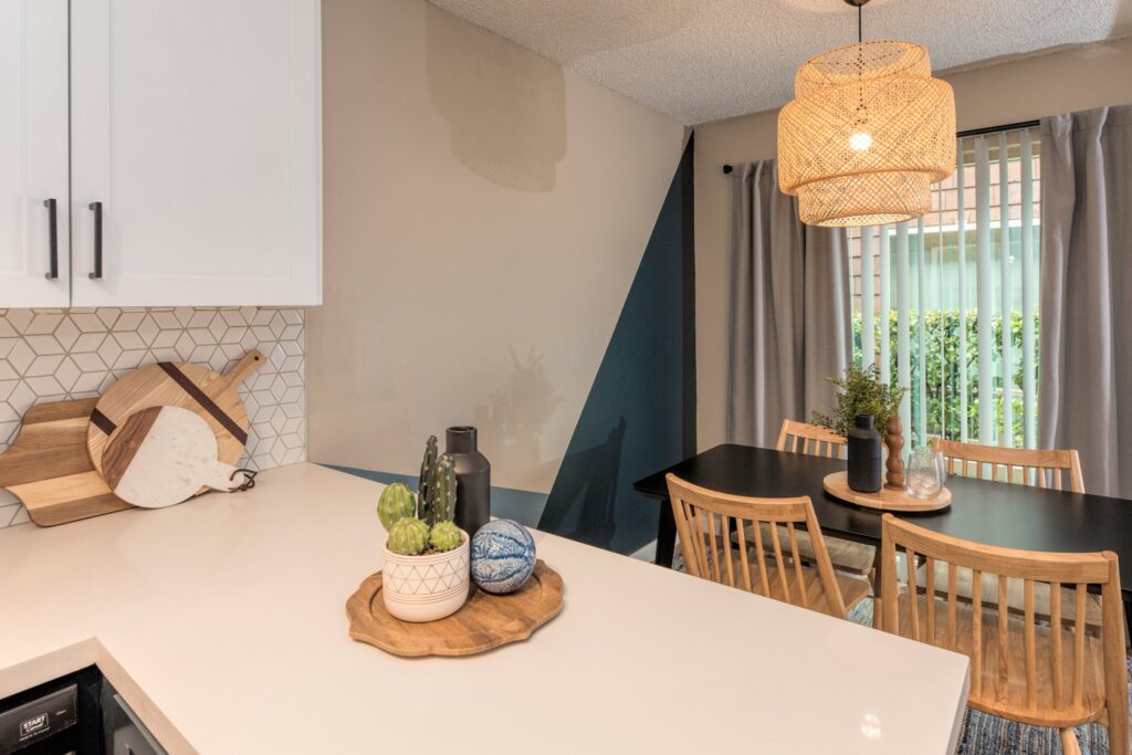 Dining room at Westwood apartments near downtown Sacramento